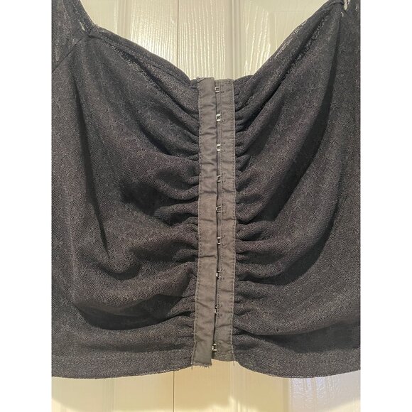 Painted Threads Womens Sheer Lace Milkmaid Top Size M Whimisgoth Fairy Grunge - Picture 11 of 12